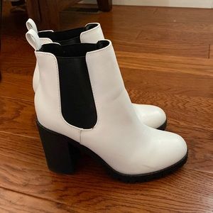 White Ankle Booties